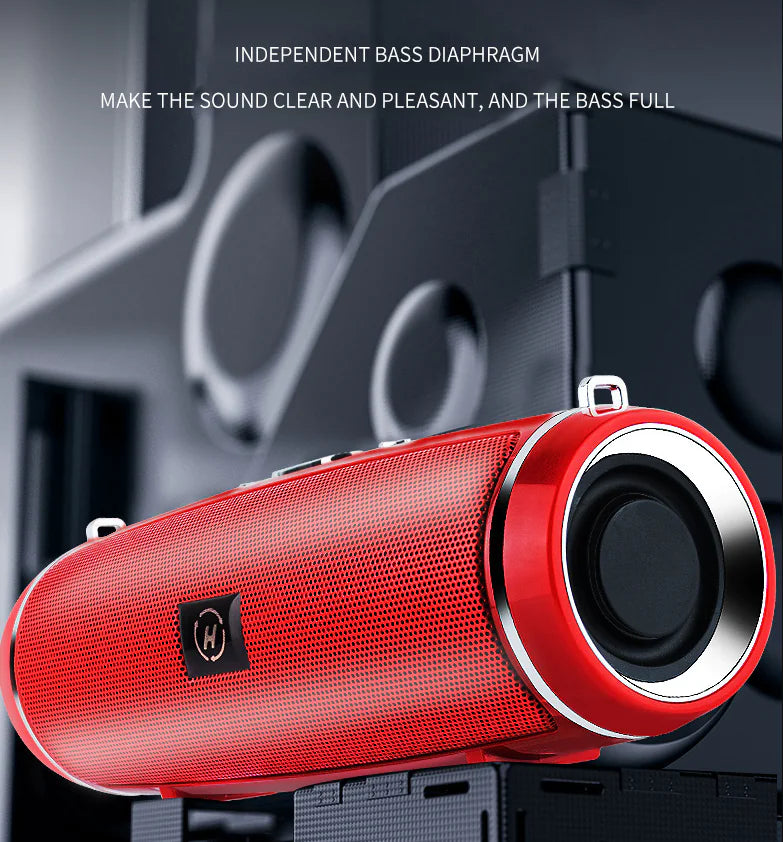 Bluetooth 5.1 Speaker Wireless Waterproof Outdoor Stereo LOUD Bass USB/TF Strap by Anti Spier