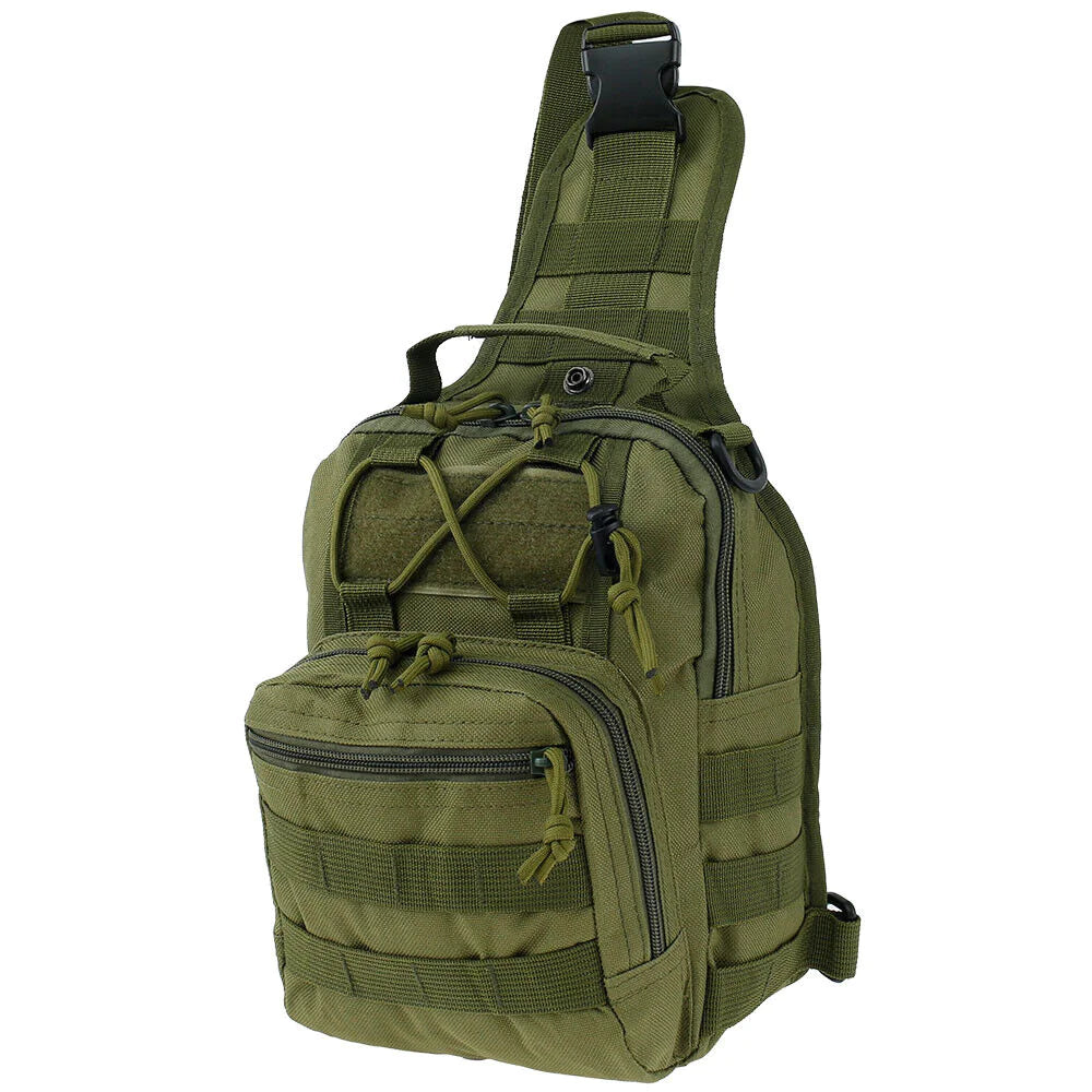 Mens Backpack Tactical Sling Shoulder Bag Molle Travel Chest Pack Outdoor Hiking by Anti Spier