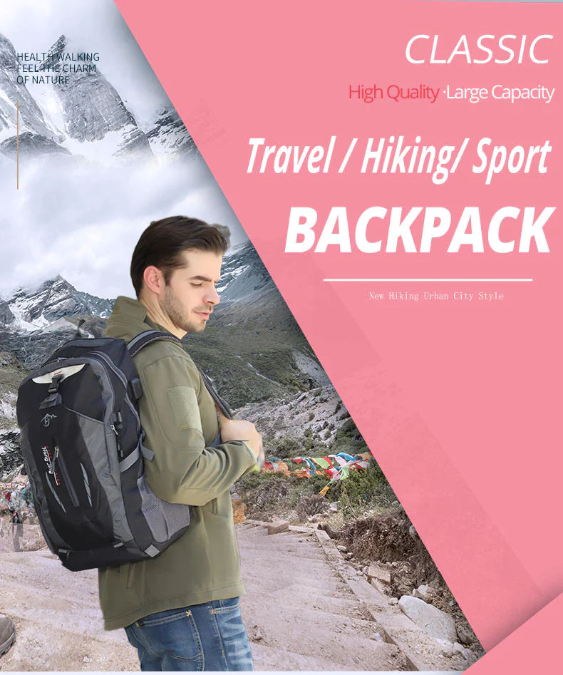 40L Men Women Travel Backpack Rucksack Camping Laptop Hiking School Book Bag USA by Anti Spier