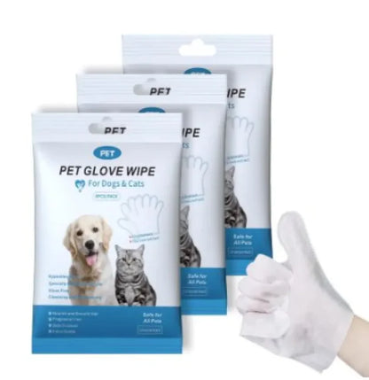 Pet Cleaning Gloves & Wipes by Anti Spier