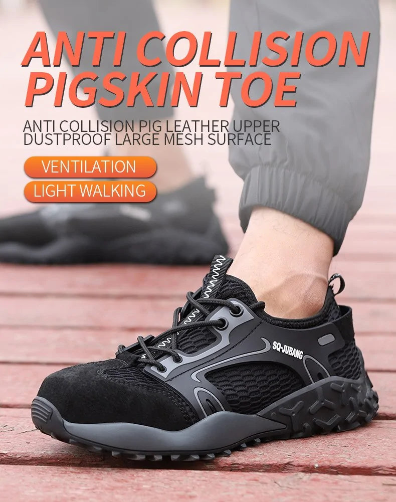 Anti-collision and Anti-smashing Breathable Safety Shoes by Anti Spier