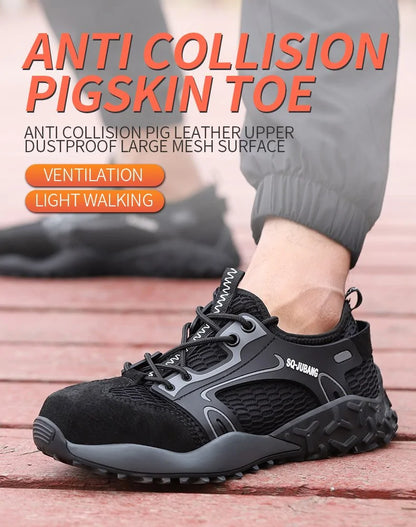 Anti-collision and Anti-smashing Breathable Safety Shoes by Anti Spier