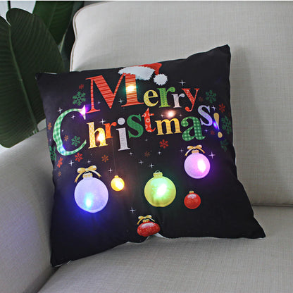 Super Soft Plush Christmas LED Lantern Pillowcase by Anti Spier