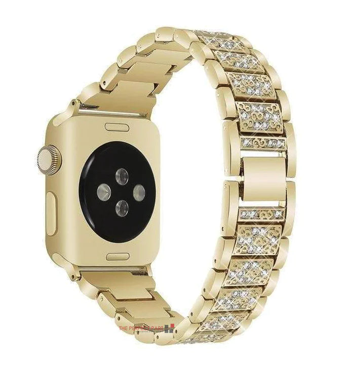 Crystal Bling Band Case iWatch Strap For Apple Watch Ultra Series 8 7 SE 6 5 4 3 by Anti Spier