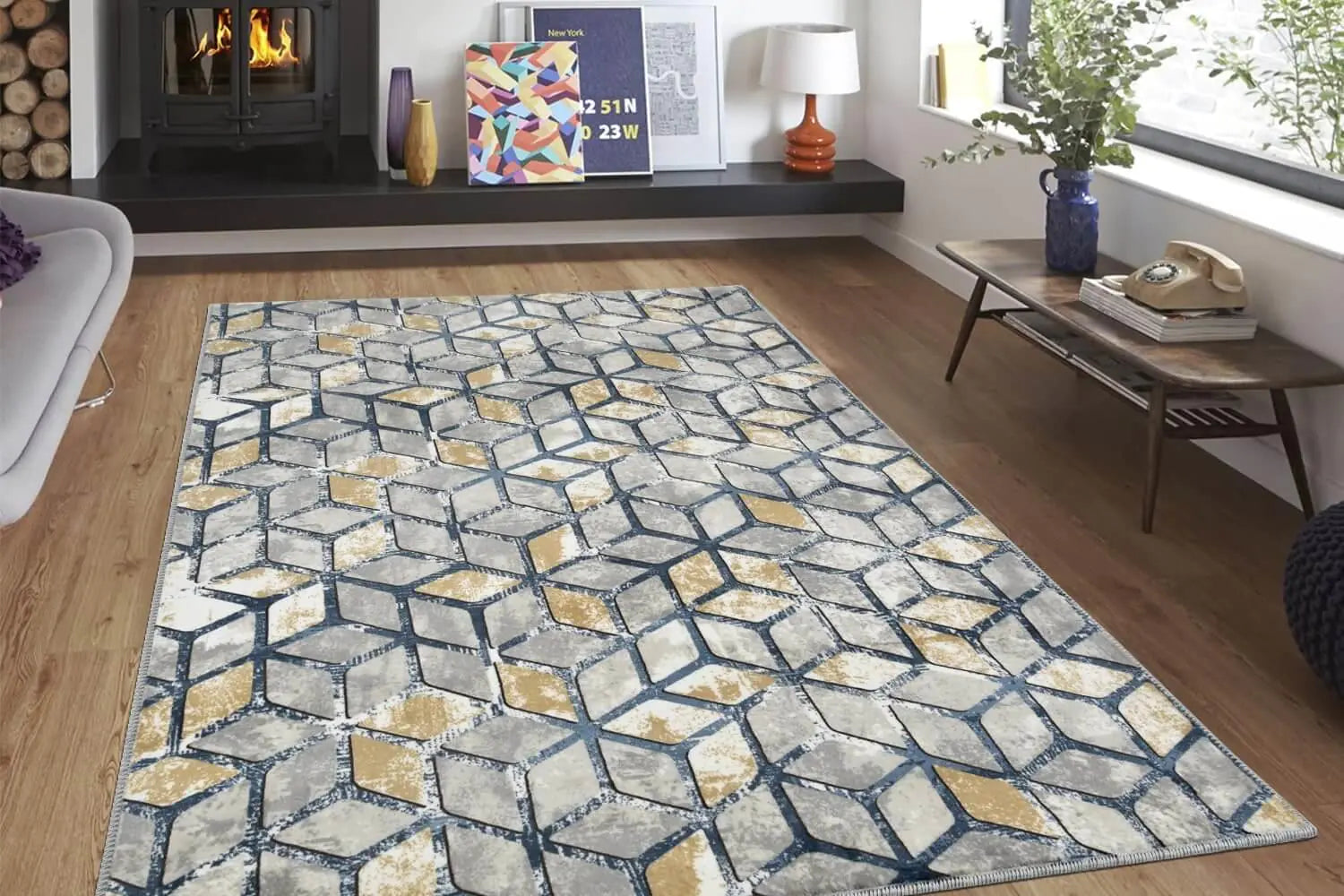 Aksu Non-Slip Floor Carpet 120x180 Vitra by Anti Spier