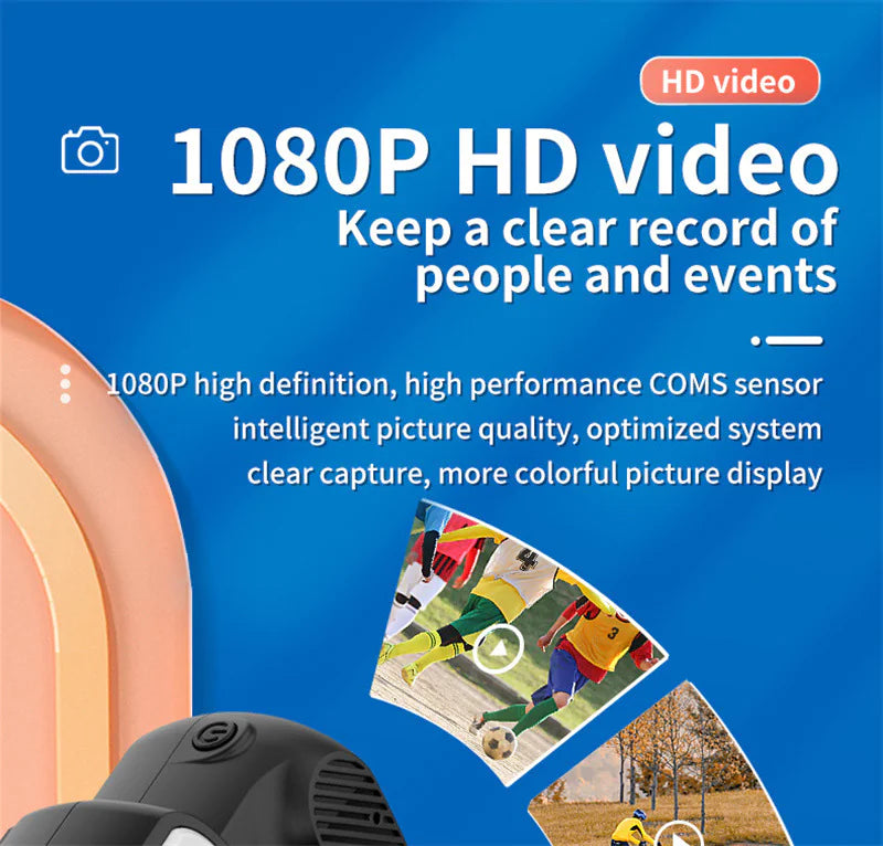 Compact 1080p HD Retro Mini Camera - Perfect Pocket-Sized Gift for Any Occasion! by Anti Spier