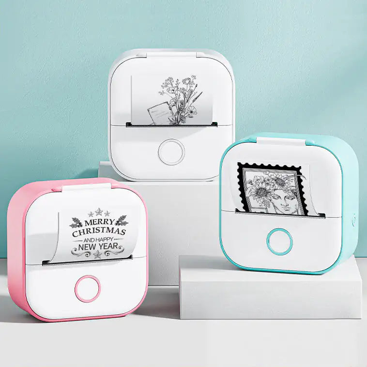 Portable Mini Thermal Label Printer Home Photo Printer Student Wrong Question Printer Bluetooth Mini Label Printer Price Tag by Anti Spier