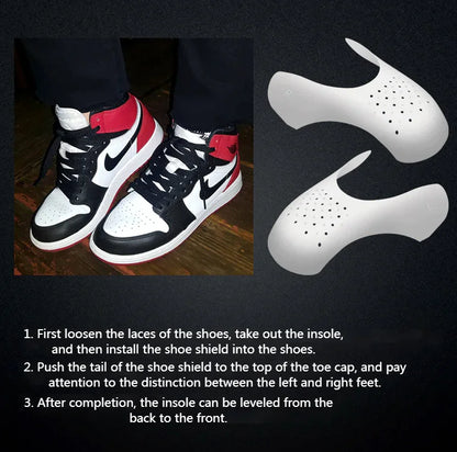 5 Pairs Shoe Protector Anti Crease Force Fields Cover Toe Cap Creasing Decreaser by Anti Spier