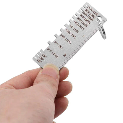 2PCS Thickness Gage Sheet Metal Gauge Measuring Tool Wire Gauge Stainless Steel by Anti Spier