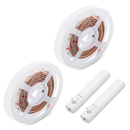 Motion Sensor LED Light Strips for Wardrobe, Bathroom, Stairs (6.5 feet) by Anti Spier