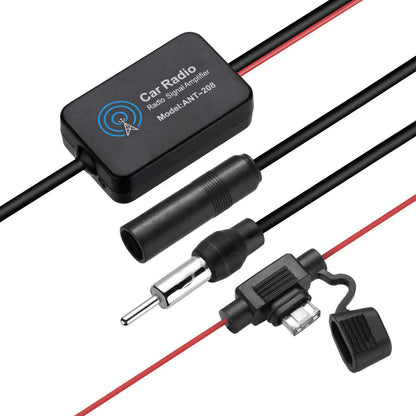 Car Auto Stereo FM & AM Radio Signal Antenna Aerial Signal Amp Amplifier Booster by Anti Spier