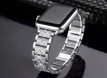 Crystal Bling Band Case iWatch Strap For Apple Watch Ultra Series 8 7 SE 6 5 4 3 by Anti Spier