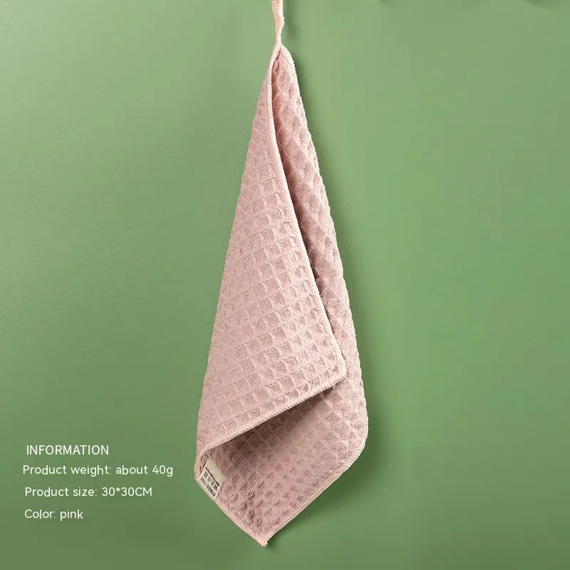 Microfiber Skin-friendly Non-lint Waffle Microfiber Towel by Anti Spier