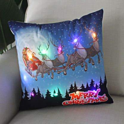 Super Soft Plush Christmas LED Lantern Pillowcase by Anti Spier