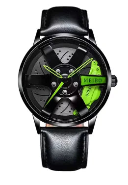 New Fashion Casual Car Wheel Hub Caliper Design Watches Men by Anti Spier