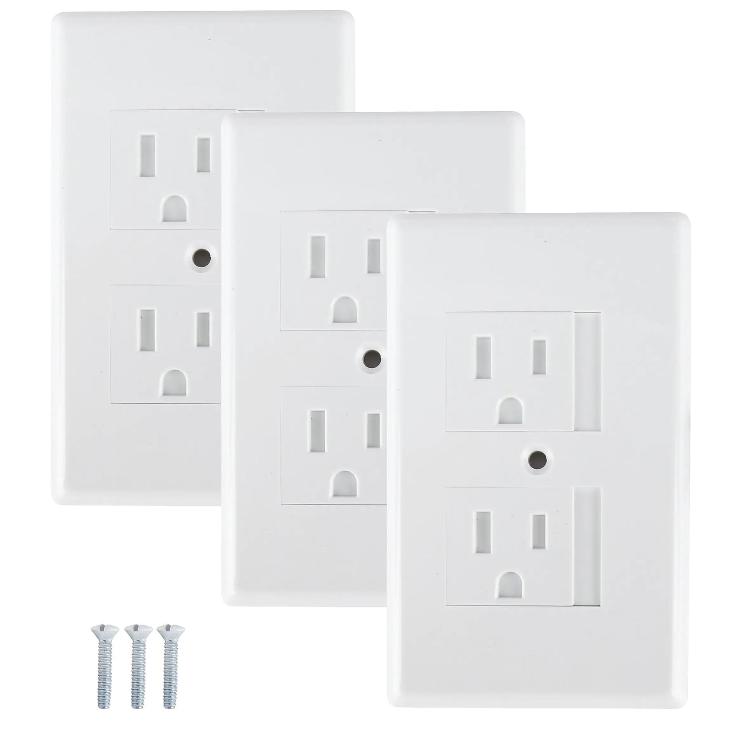 Mommys Helper Safe Plate Electrical Outlet Covers Standard White 3 Pack by Anti Spier