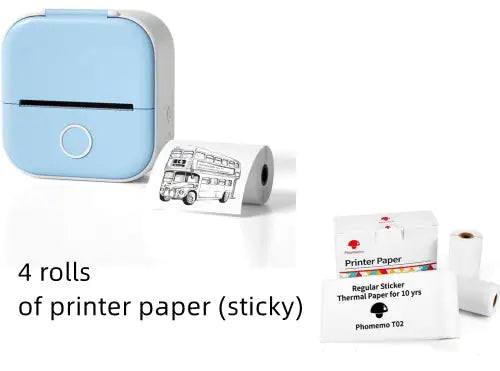 Portable Mini Thermal Label Printer Home Photo Printer Student Wrong Question Printer Bluetooth Mini Label Printer Price Tag by Anti Spier