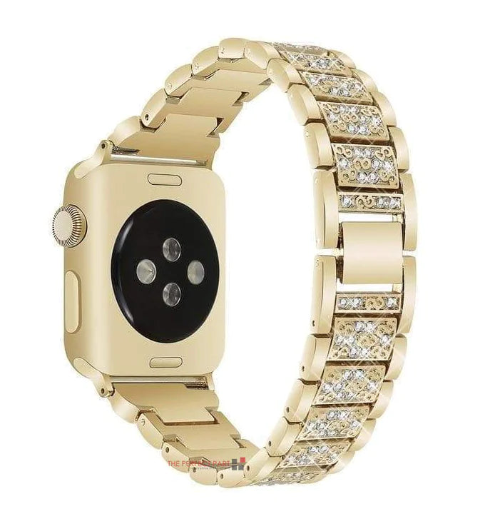 Crystal Bling Band Case iWatch Strap For Apple Watch Ultra Series 8 7 SE 6 5 4 3 by Anti Spier