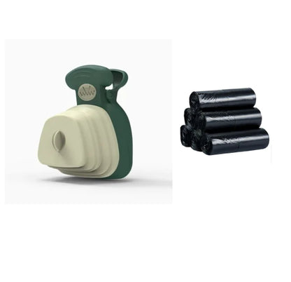 Pet Dog Poop Bag Dispenser with Foldable Poop Scoop by Anti Spier