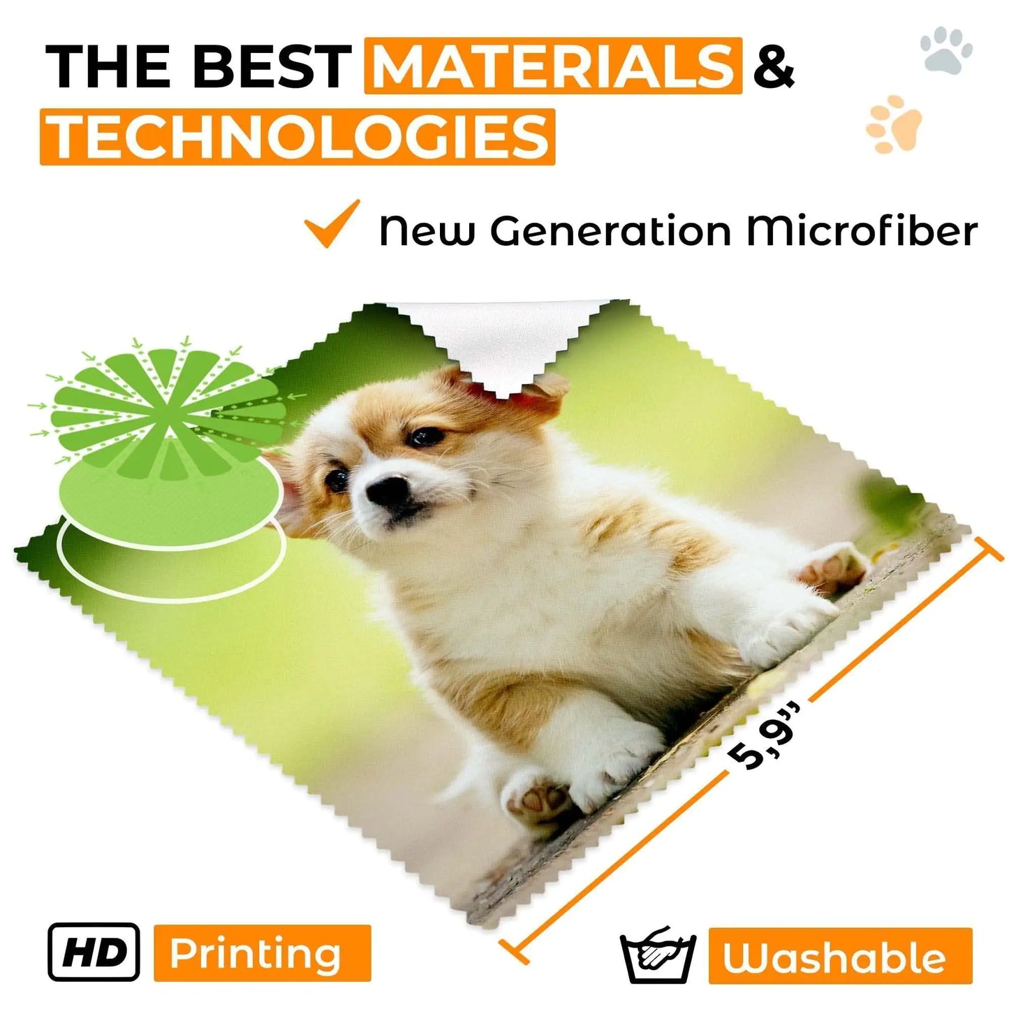 Microfiber Cleaning Cloth for Glasses Lens Camera Phone Screen 6 Pcs Very Soft by Anti Spier