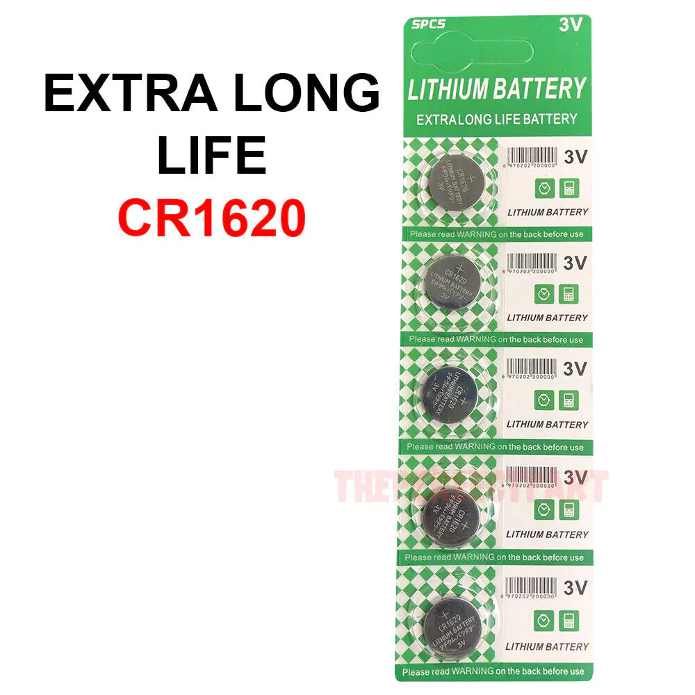 5 PCS CR1620 Lithium Battery 3V Button Cell Watches Pagers Calculators LONG LIFE by Anti Spier