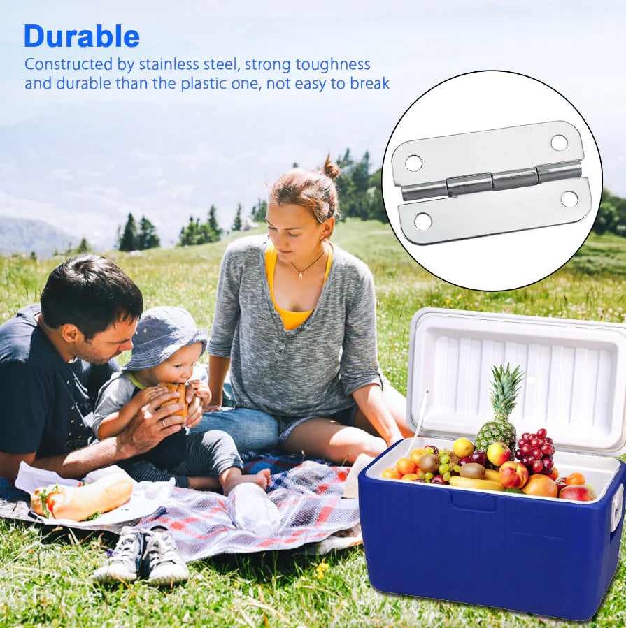 3PCS Stainless Steel Cooler Hinges & Screws Replacements For Igloo Cooler Parts by Anti Spier