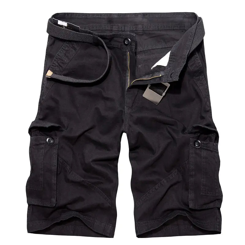 Plus Size Men's Multi Pocket Cargo Shorts by Anti Spier