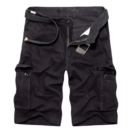 Plus Size Men's Multi Pocket Cargo Shorts by Anti Spier