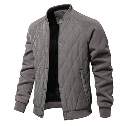Mens Patchwork Thick Fleece Lined Jacket by Anti Spier