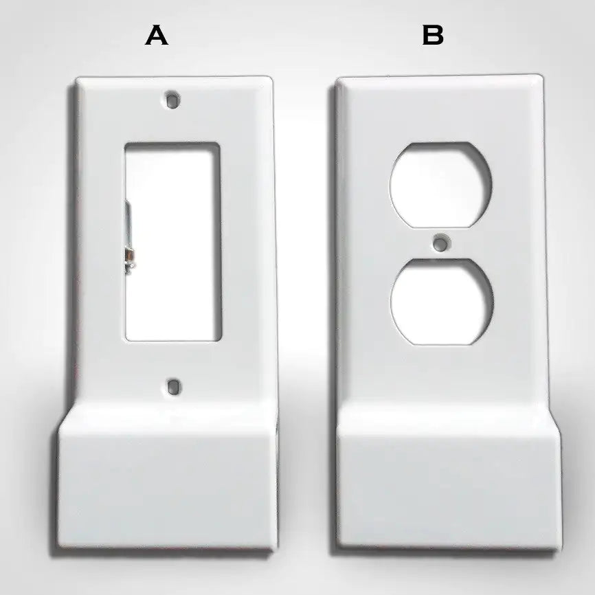 Invisible Dual USB Wall Charger Plate With Surge Protection by Anti Spier