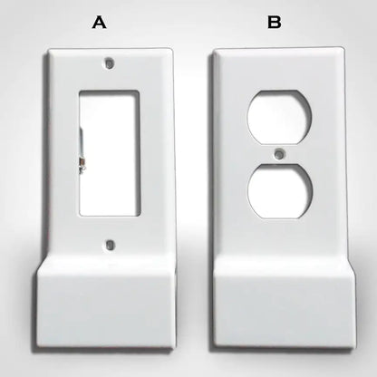 Invisible Dual USB Wall Charger Plate With Surge Protection by Anti Spier