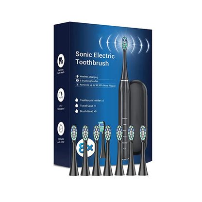 Smart Sonic Dental Care Toothbrush With 8 Brush Heads by Anti Spier