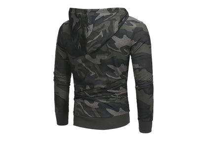 Camo Hoodie Sweatshirt with Hood by Anti Spier