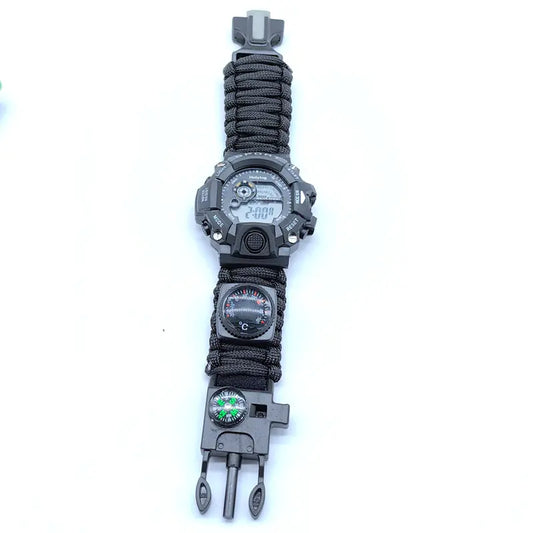 Multifunctional Outdoor Compass Watch with Survival Tools by Anti Spier