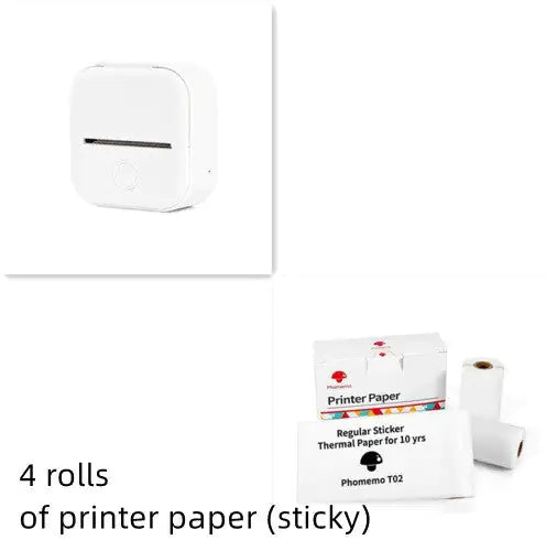 Portable Mini Thermal Label Printer Home Photo Printer Student Wrong Question Printer Bluetooth Mini Label Printer Price Tag by Anti Spier
