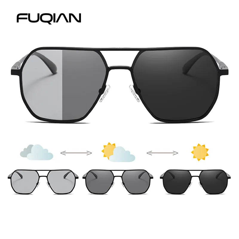 Luxury Metal Photochromic Sunglasses by Anti Spier