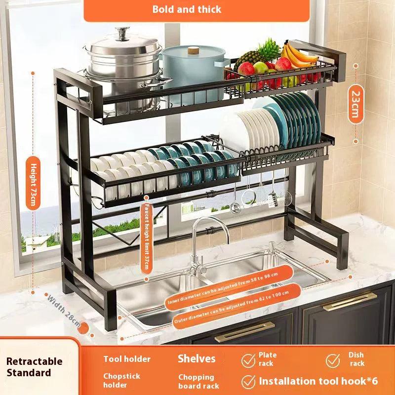 Adjustable Kitchen Dish Rack by Anti Spier