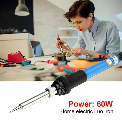60W Soldering Iron Digital LCD Electric Welding Tools Solder Wire Tweezers Hand by Anti Spier