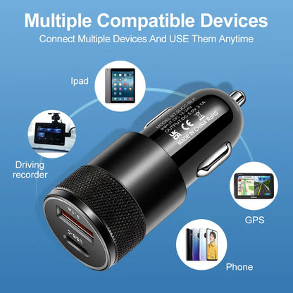 Metal Alloy Car Charger by Anti Spier