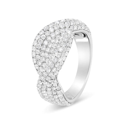18K White Gold Cluster 2 1/4 Cttw Diamond Fashion Ring (F-G Color, VS1-VS2 Clarity) by Anti Spier