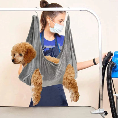 Portable Pet Dog Cat Grooming Hanging Hammock Harness Breathable Groom Helper US by Anti Spier