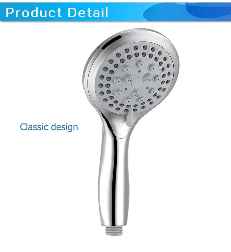High Pressure Shower Head 5 Settings Handheld Shower Heads Spray With 5 FT Hose by Anti Spier