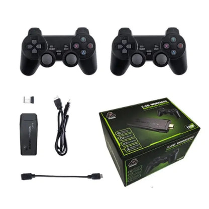 Ewwke M8 Video Game Console 2.4G Double Wireless Controller Game Stick 4K 10000 Games 64GB Retro Games by Anti Spier