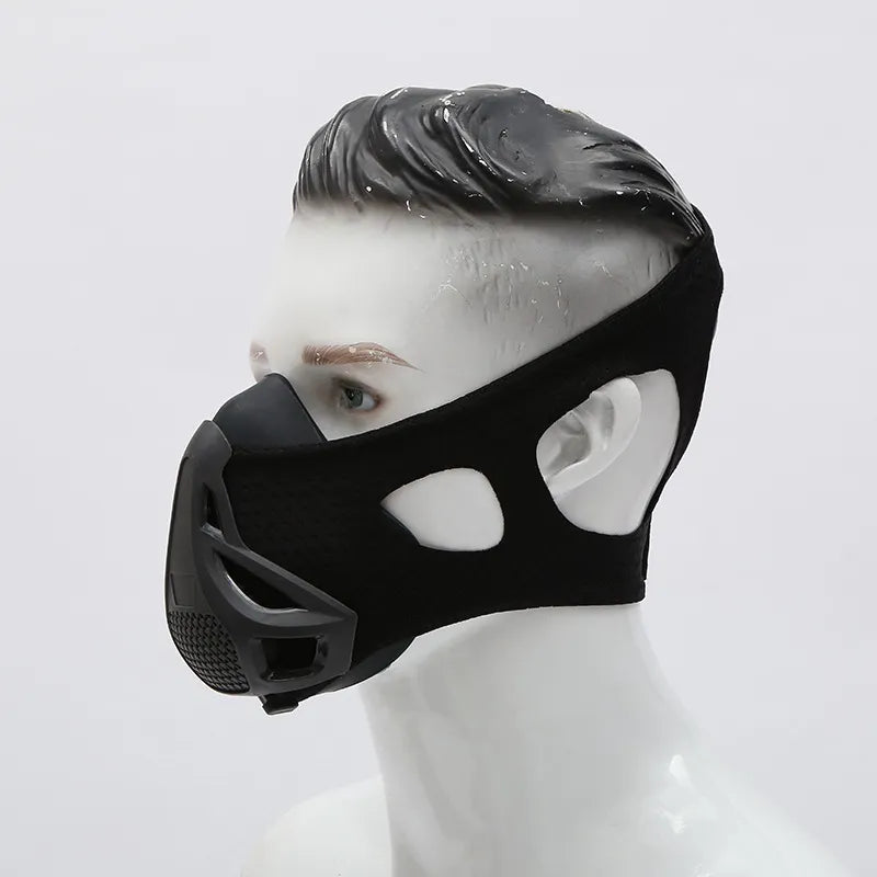 Black Exercise Resistance Mask Anaerobic Adjustable by Anti Spier