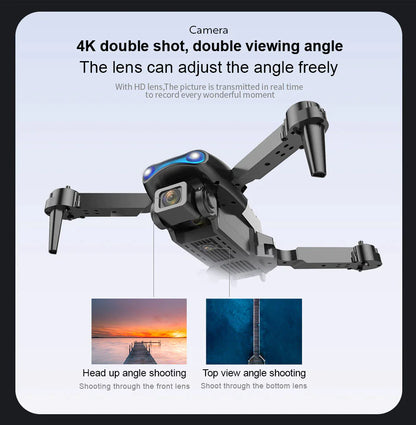 Drones Quadcopter 5G 4K GPS Drone X Pro with HD Dual Camera WiFi FPV Foldable RC by Anti Spier