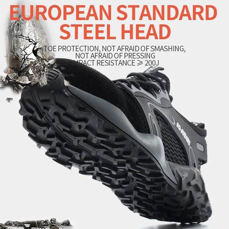 Anti-collision and Anti-smashing Breathable Safety Shoes by Anti Spier