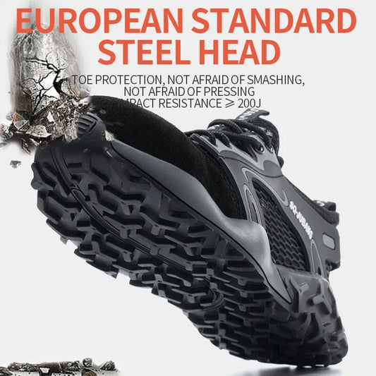 Anti-collision and Anti-smashing Breathable Safety Shoes by Anti Spier