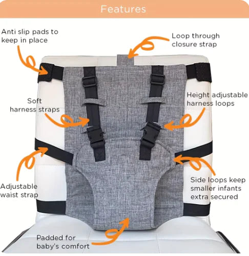 Child Chair Safety Belt – Adjustable Feeding Guard by Anti Spier
