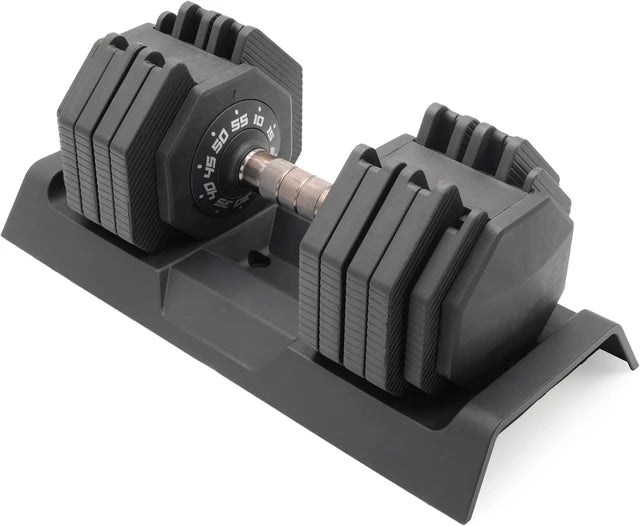 Adjustable Dumbbell with Rotating Handle for Weight Lifting and Fitness by Anti Spier