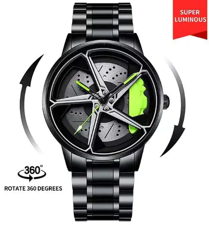 Men's Sports Car Wheel Watch by Anti Spier